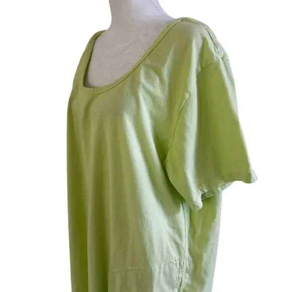 Fresh Produce T-Shirt Midi Dress XXL Cotton Casual Pocket Summer Relaxed Fit - Picture 4 of 7